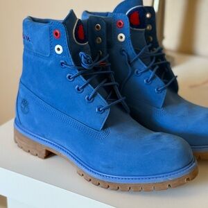 Timberland Blue High-Top Boots